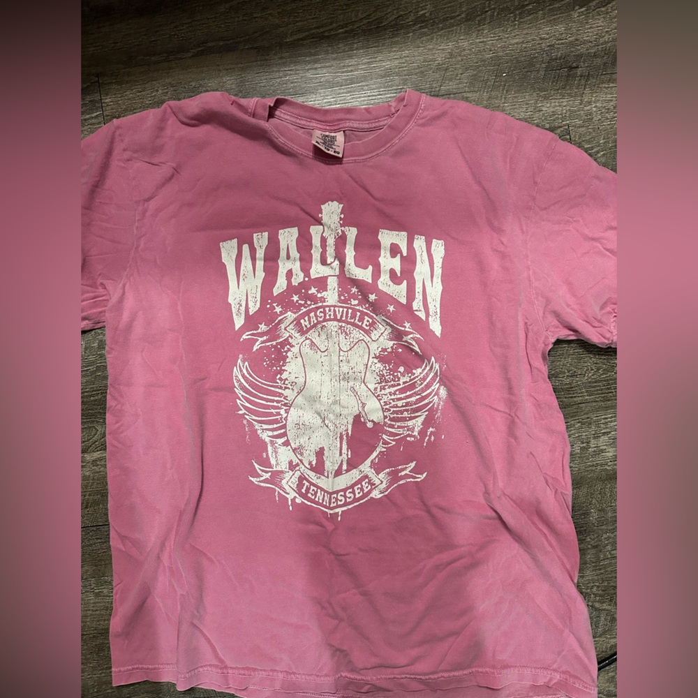 Comfort Colors Morgan Wallen Pink Nashville Graphic Tee